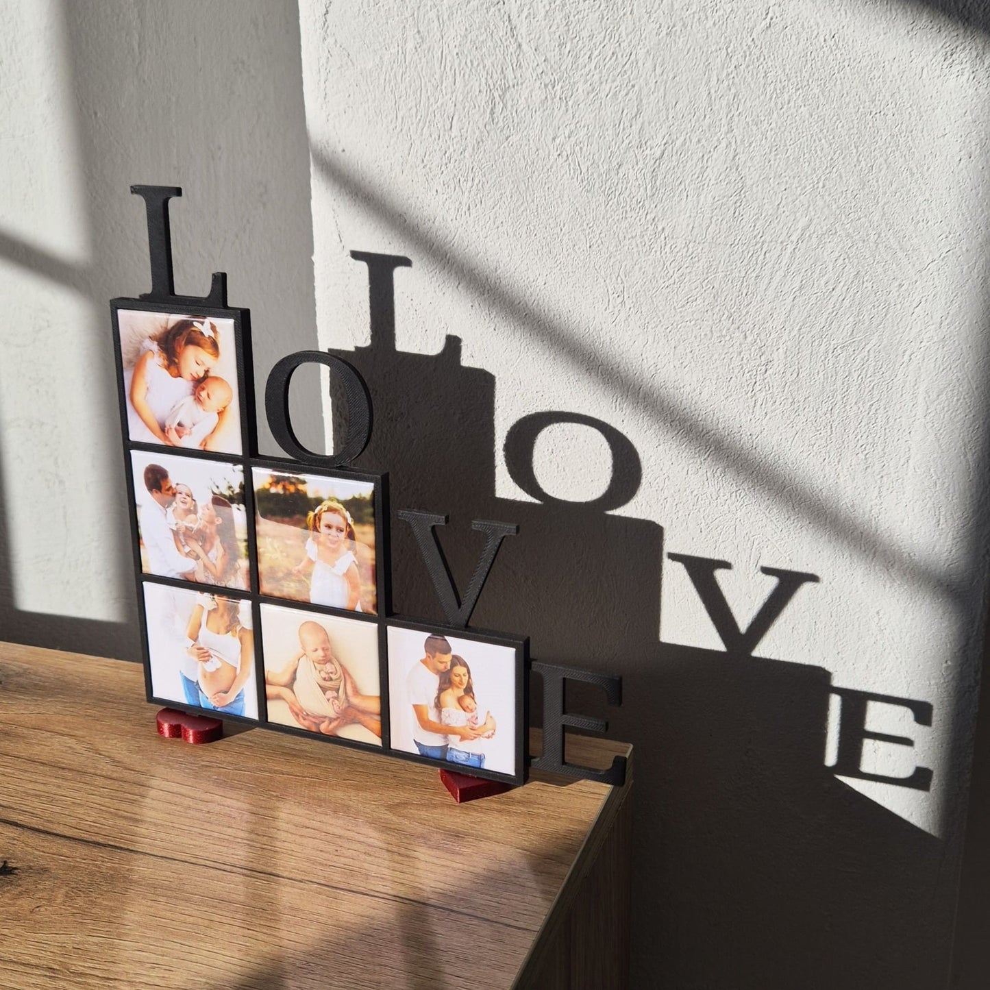 LOVE Magnetic 3D Print File for Photo Magnet Frame