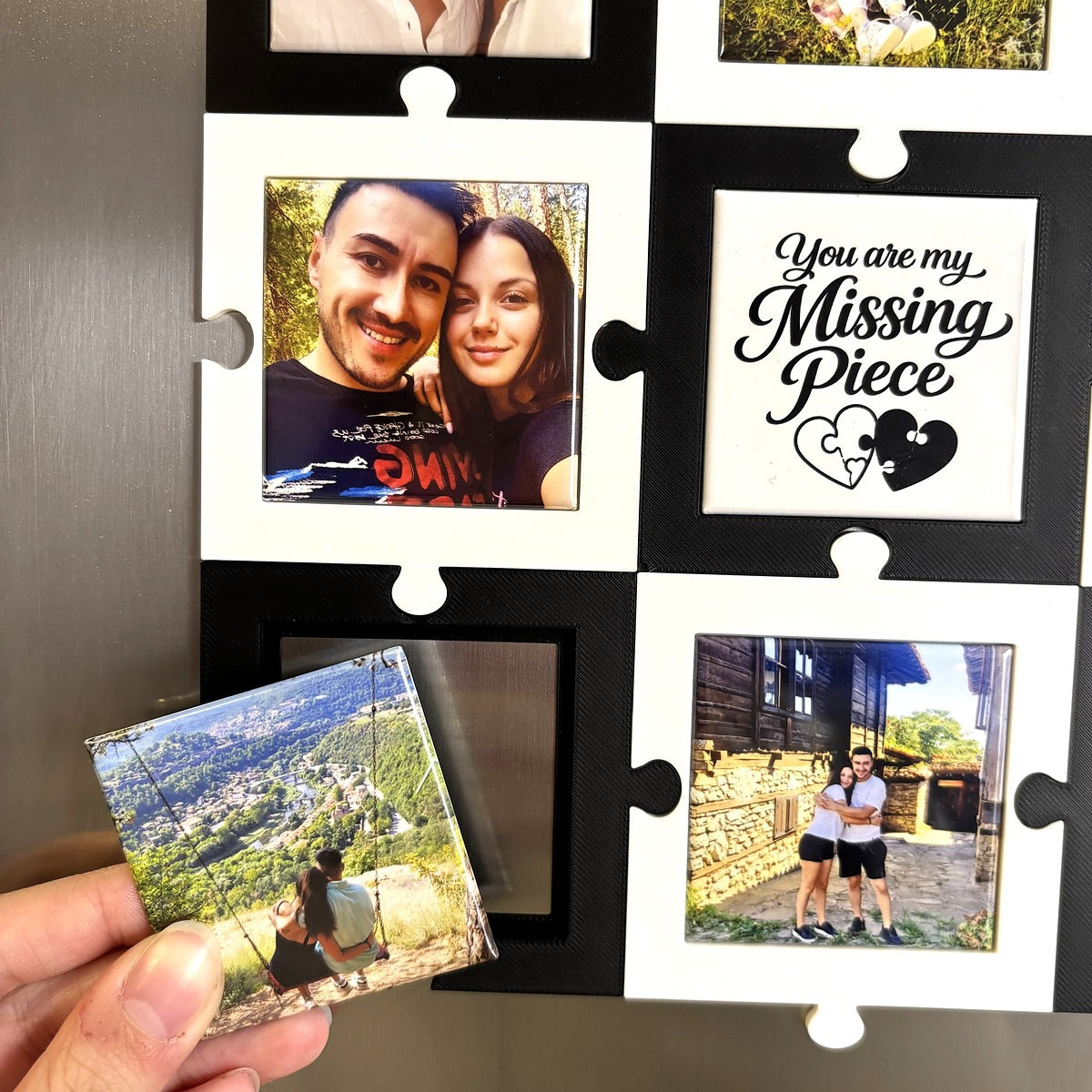 Puzzle Jigsaw Magnetic Photo Frame 3D Print File - Commercial Use